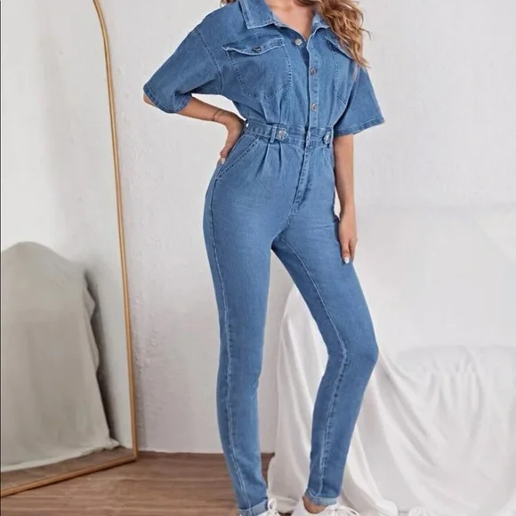 Denim jumpsuit - Picture 2 of 5